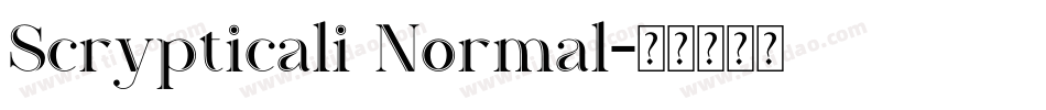 Scrypticali Normal字体转换